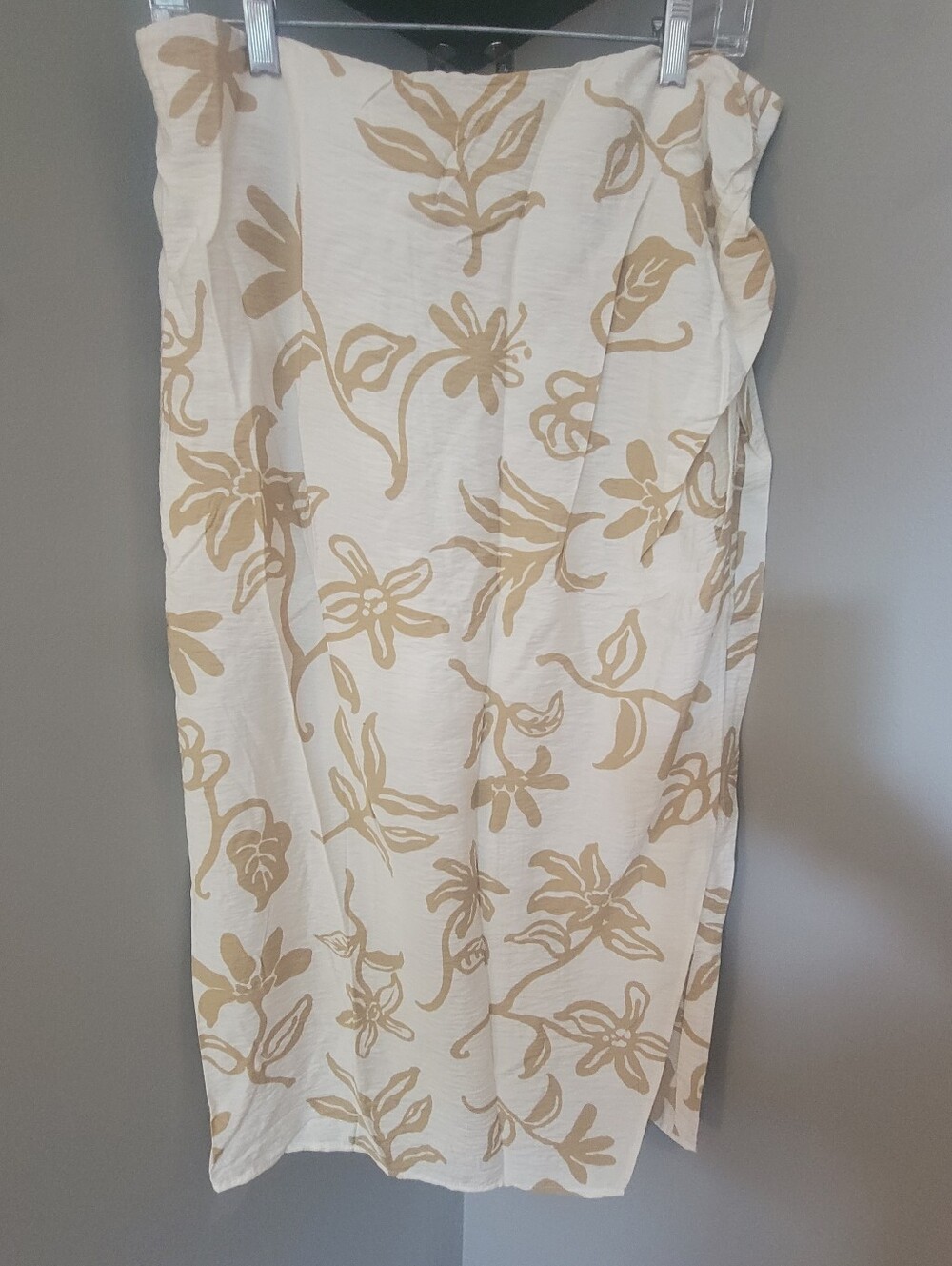 Mango Floral Print Wrap Skirt